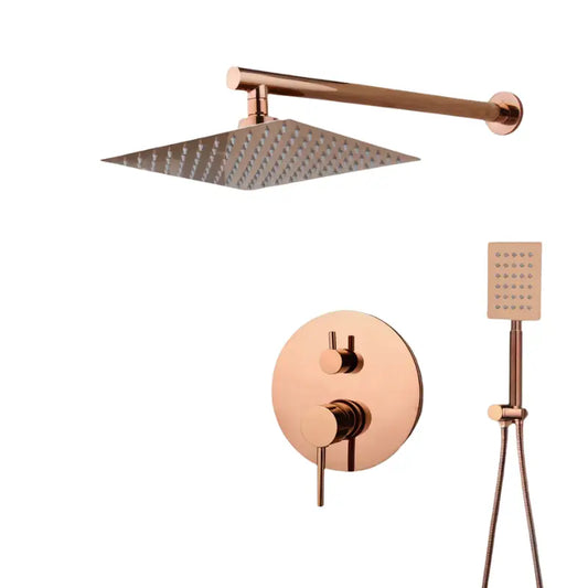 Colonne de douche cuivre pluie - Cuivre