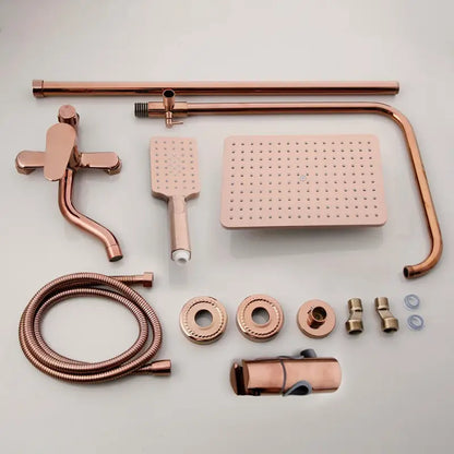 Colonne de douche cuivre réglable - Cuivre