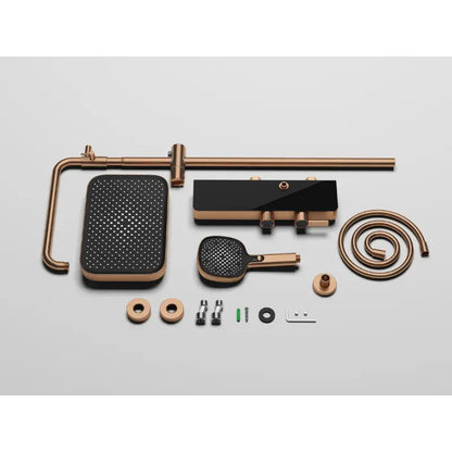 Colonne de douche design avec ciel de pluie