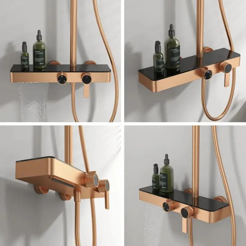 Colonne de douche design avec ciel de pluie