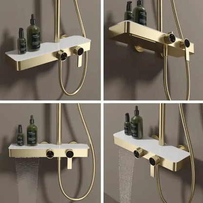 Colonne de douche design avec ciel de pluie