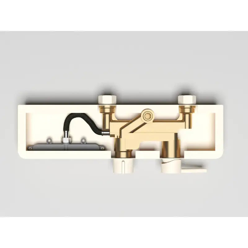 Colonne de douche design avec ciel de pluie