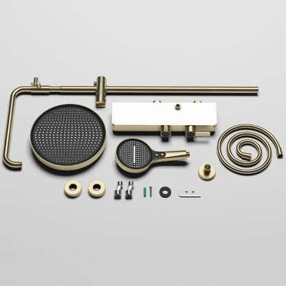 Colonne de douche design avec ciel de pluie