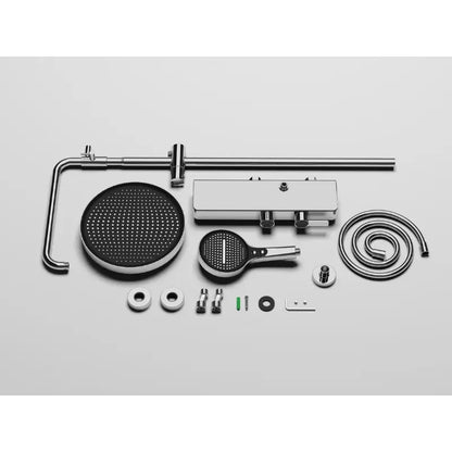 Colonne de douche design avec ciel de pluie