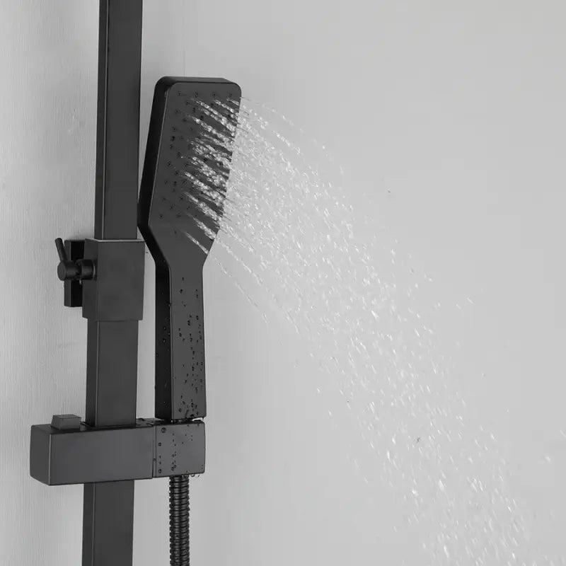 Colonne de douche design réglable - Noir