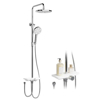 Colonne de douche design avec tablette