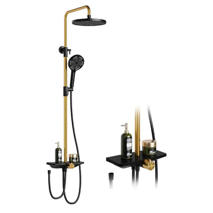 Colonne de douche design avec tablette