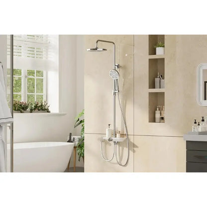 Colonne de douche design avec tablette