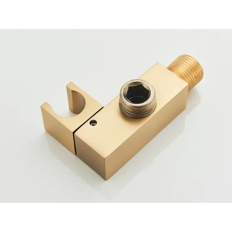 Colonne de douche dorée murale