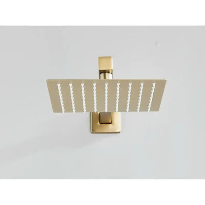 Colonne de douche dorée murale