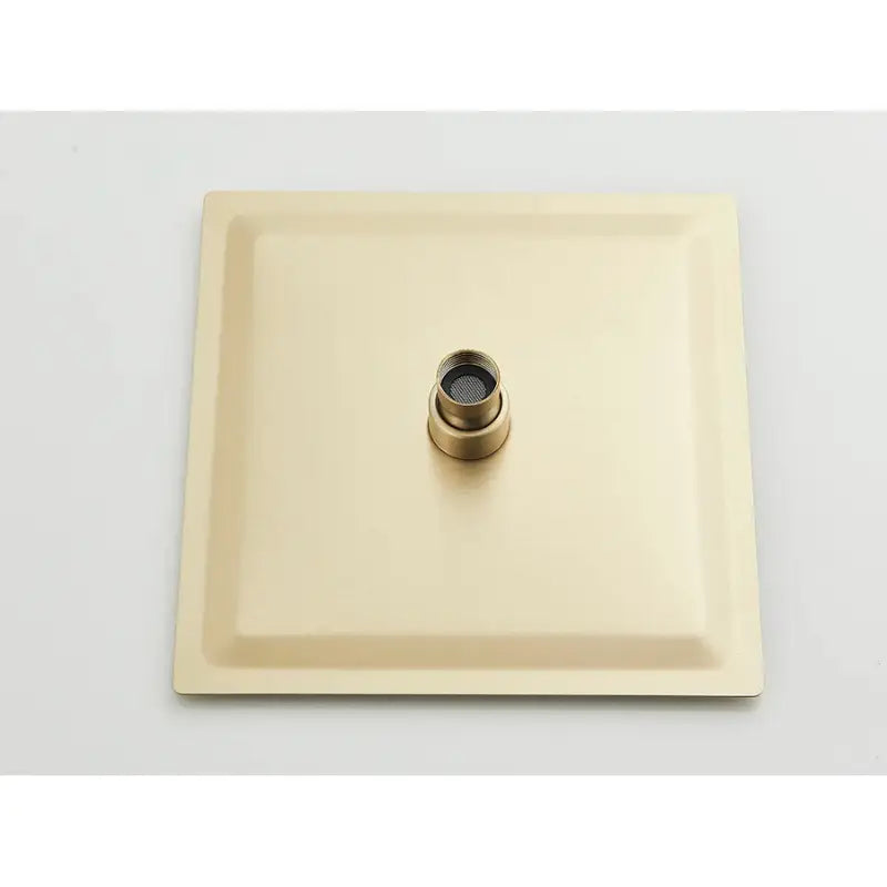 Colonne de douche dorée murale