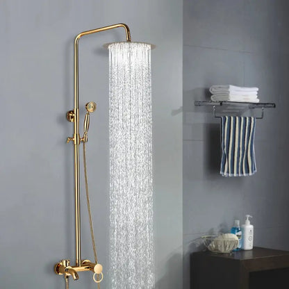 Colonne de douche dorée vintage - Or brossé