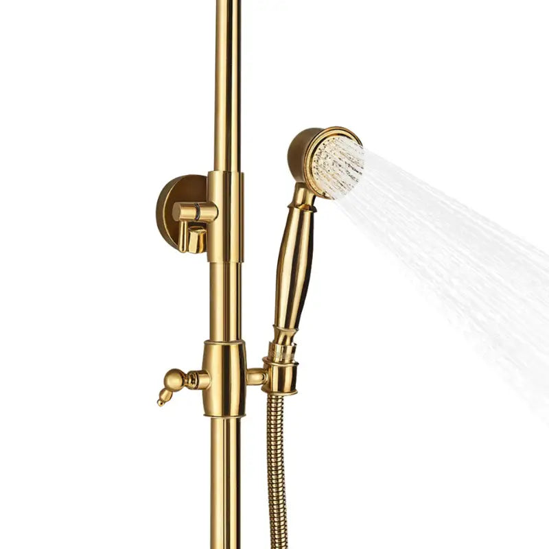 Colonne de douche dorée vintage - Or brossé