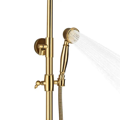 Colonne de douche dorée vintage - Or brossé