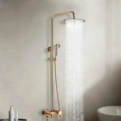 Colonne de douche dorée vintage - Or brossé