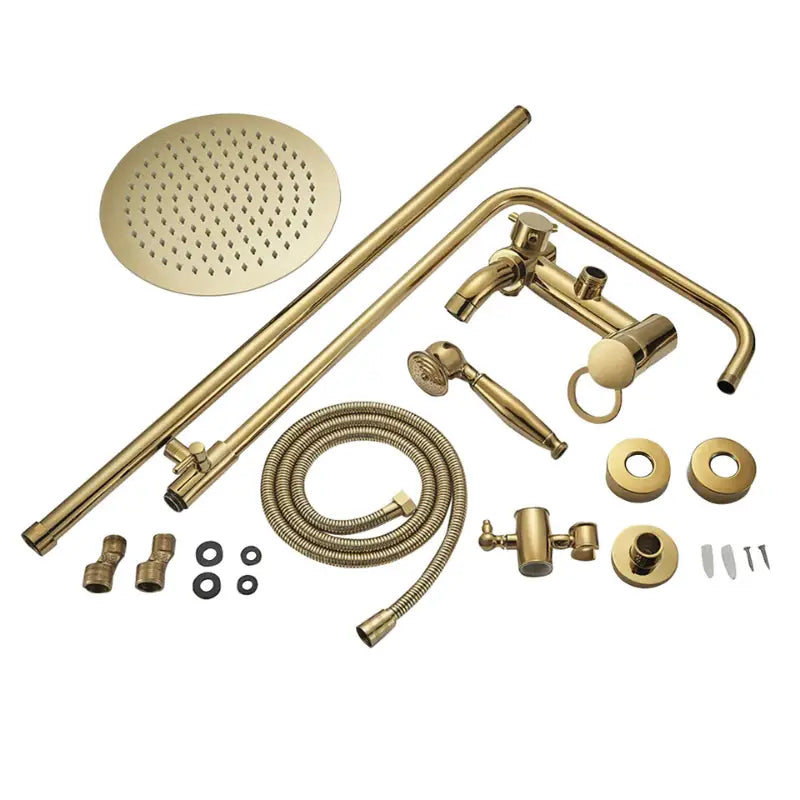 Colonne de douche dorée vintage - Or brossé