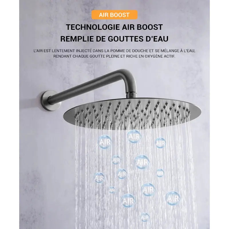 Colonne de douche encastrable brossette
