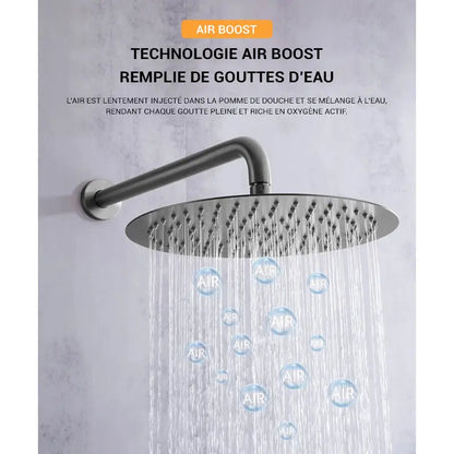 Colonne de douche encastrable brossette