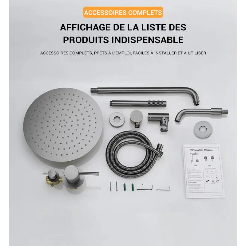 Colonne de douche encastrable brossette