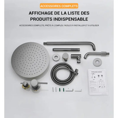 Colonne de douche encastrable brossette