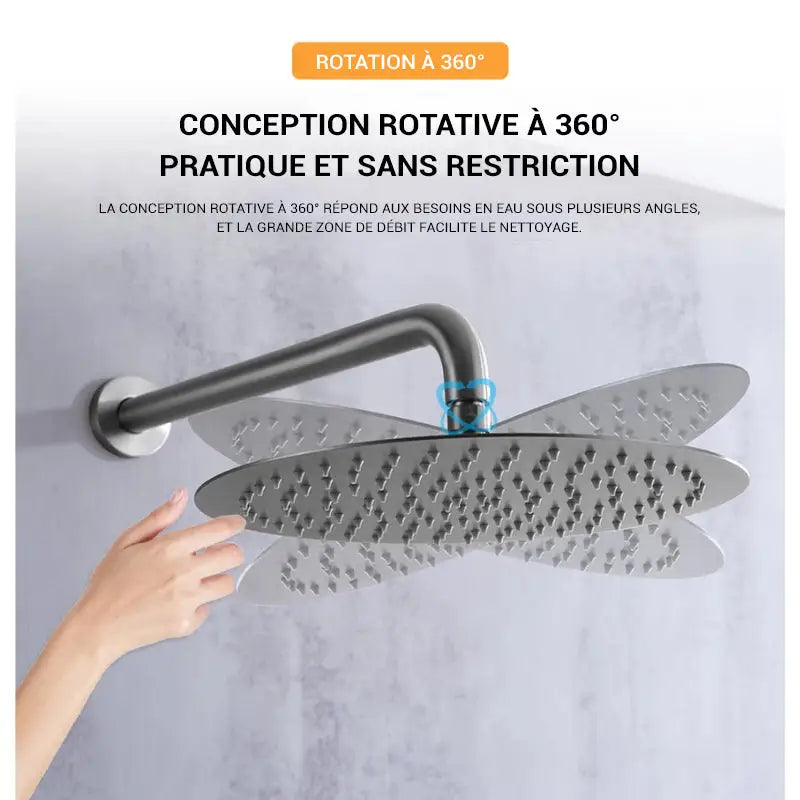 Colonne de douche encastrable brossette