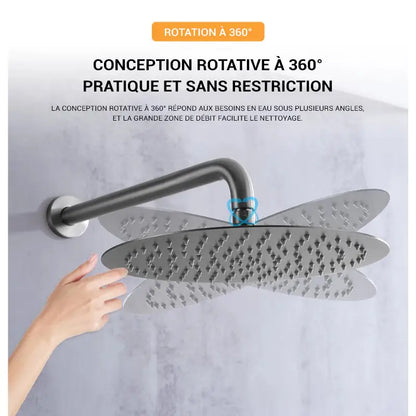 Colonne de douche encastrable brossette