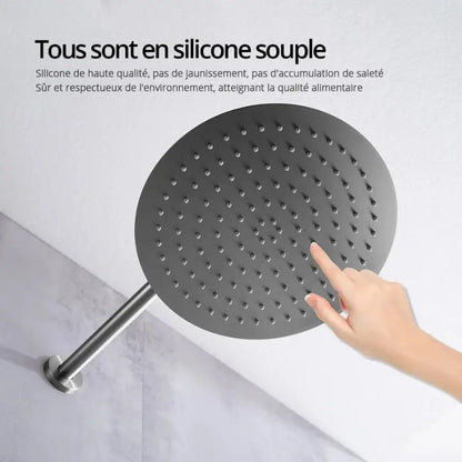 Colonne de douche encastrable brossette