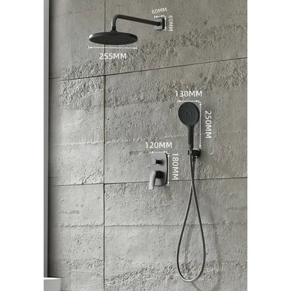 Colonne de douche encastrable laiton