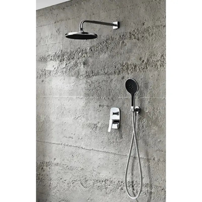 Colonne de douche encastrable laiton - Chrome / 25 cm