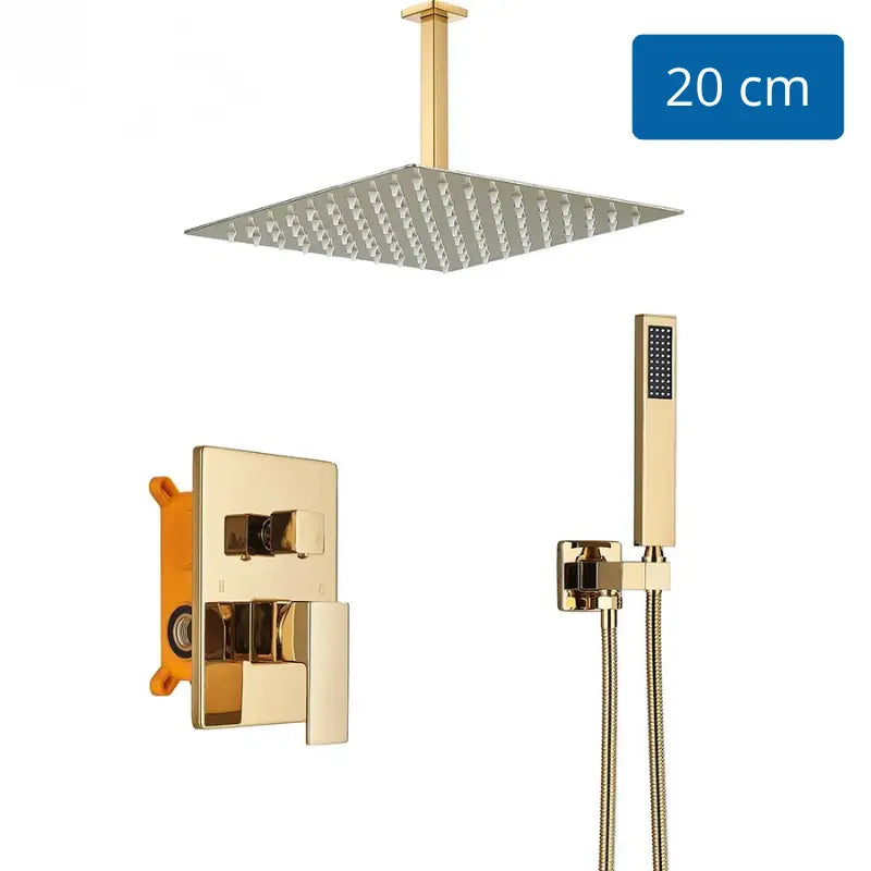 Colonne de douche encastrable plafond - 20 cm