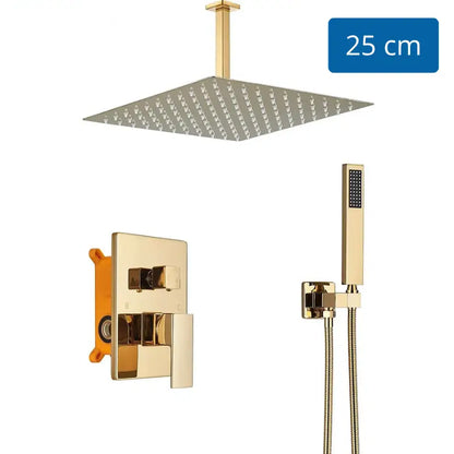 Colonne de douche encastrable plafond - 25 cm