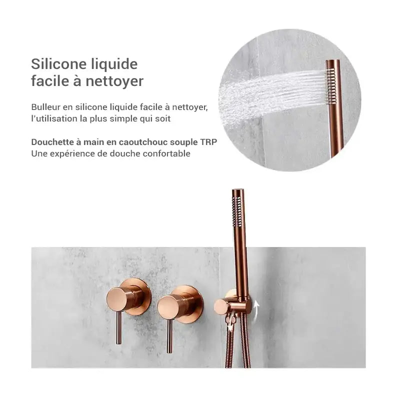 Colonne de douche encastrable ronde