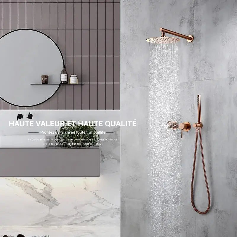 Colonne de douche encastrable ronde