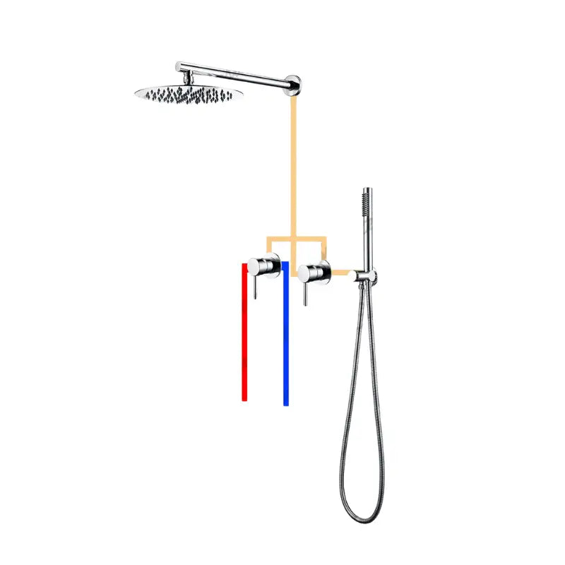 Colonne de douche encastrable ronde