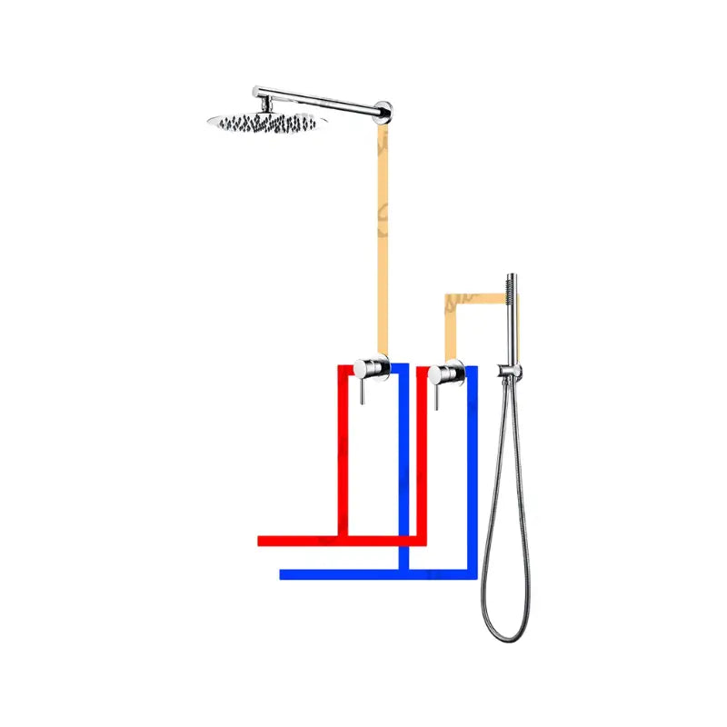 Colonne de douche encastrable ronde