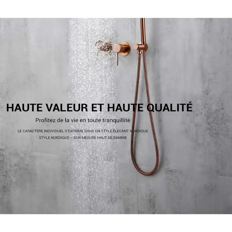 Colonne de douche encastrable ronde