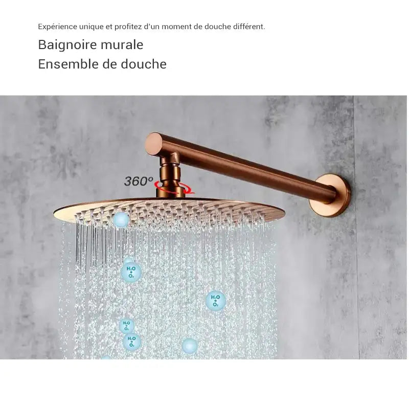Colonne de douche encastrable ronde