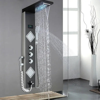 Colonne de douche hydromassante à LED