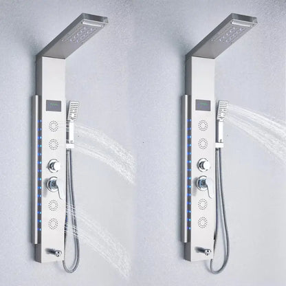 Colonne de douche hydromassante blanche