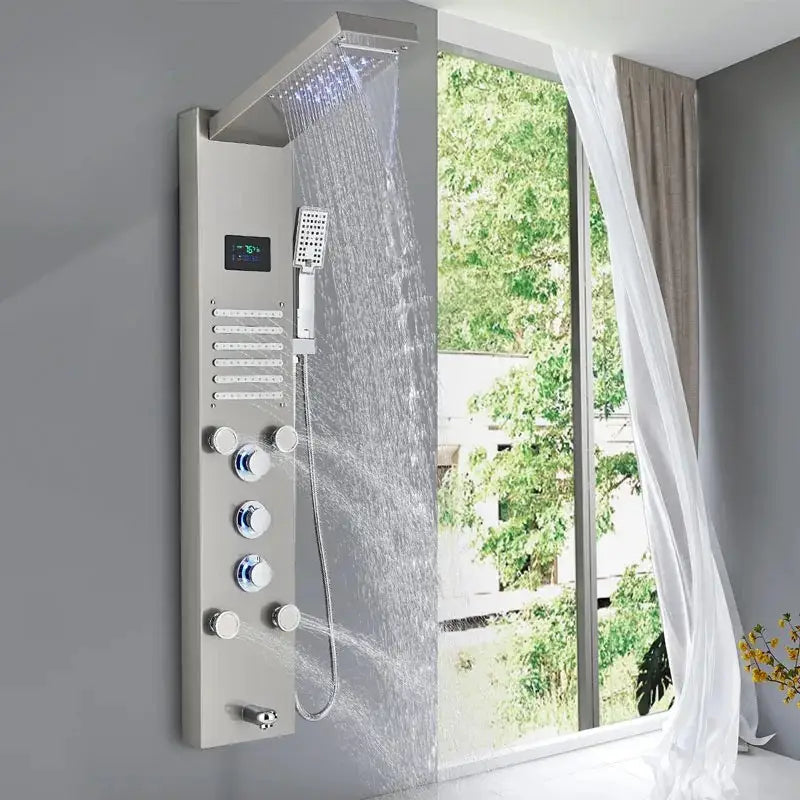 Colonne de douche hydromassante avec robinetterie