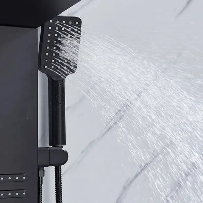 Colonne de douche hydromassante spa jets - Noir