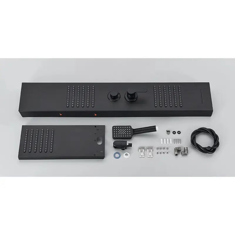 Colonne de douche hydromassante spa jets - Noir