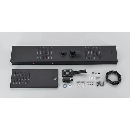 Colonne de douche hydromassante spa jets - Noir