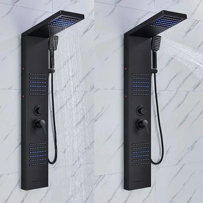 Colonne de douche hydromassante spa jets - Noir