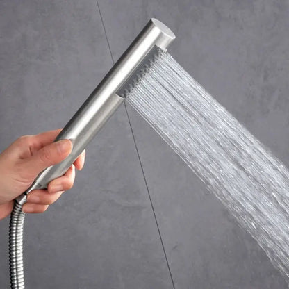 Colonne de douche en inox bec verseur - Argent