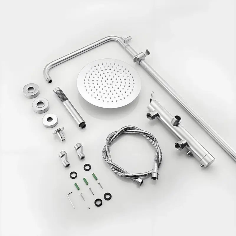 Colonne de douche en inox bec verseur - Argent