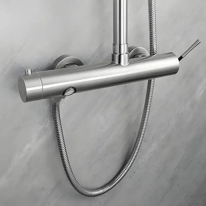Colonne de douche en inox bec verseur - Argent