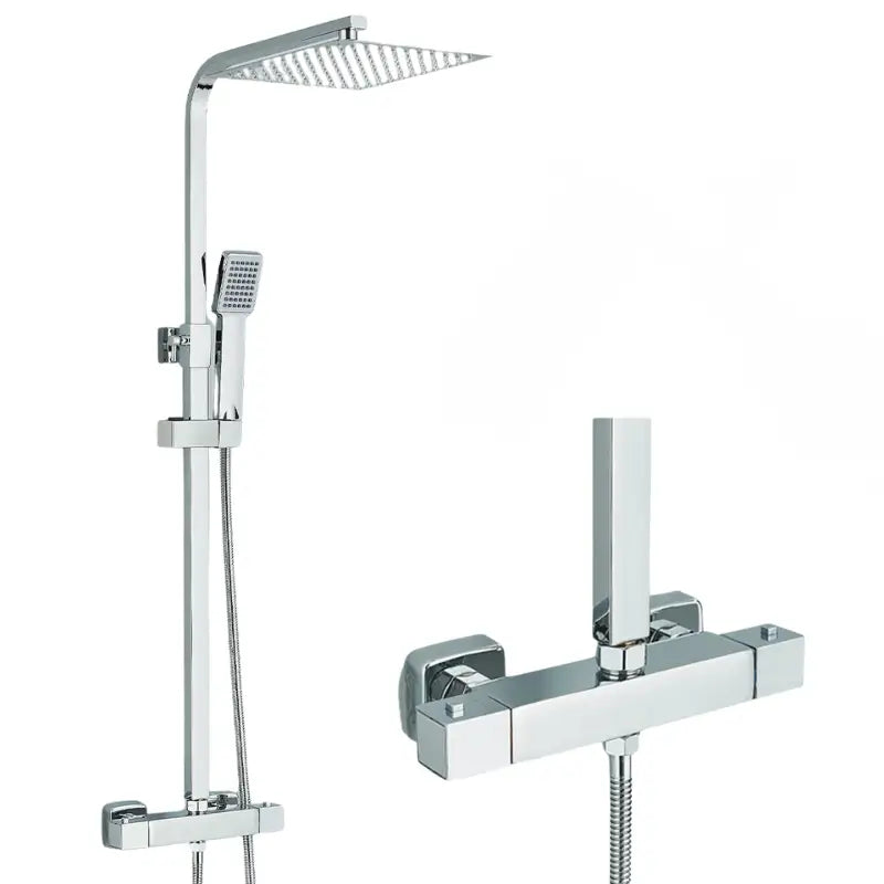 Colonne de douche en inox chrome - Chrome