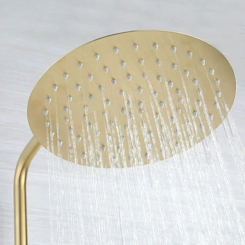 Colonne de douche inox tête ronde