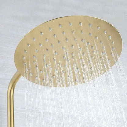 Colonne de douche inox tête ronde